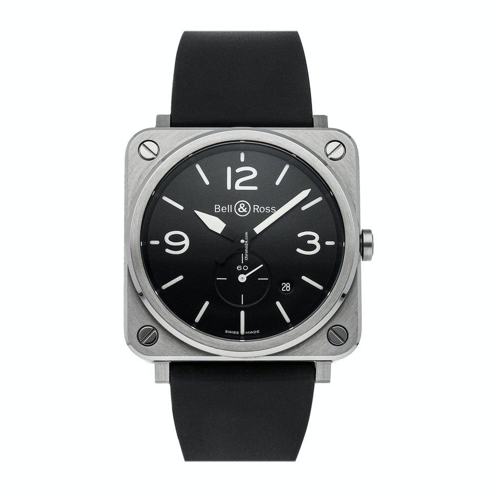 Bell & Ross BR S Mens watch Unisex Quartz Steel BRS-BLC-ST
