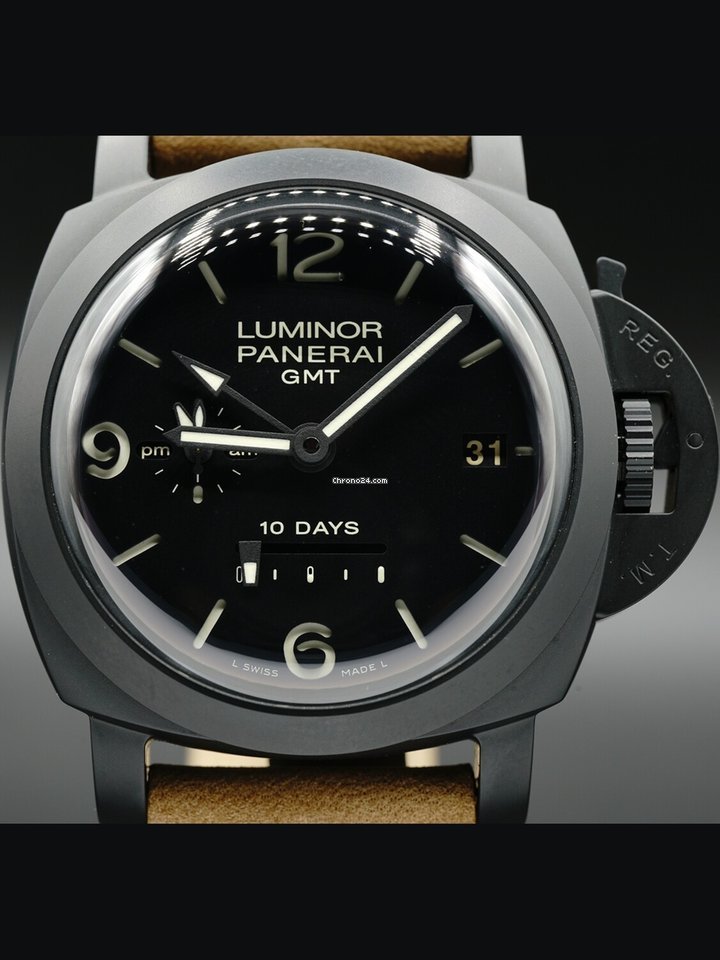 Panerai Luminor 1950 10 Days GMT Mens watch Unisex Automatic Ceramic PAM00335