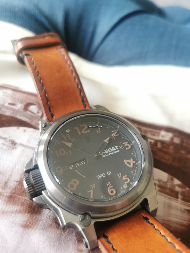 U-Boat Tipo 01 Mens watch Unisex Automatic Titanium 7472