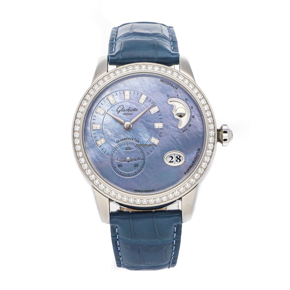 Glashtte Original PanoMatic Luna Mens watch Unisex Automatic Steel 1-90-12-03-12-02
