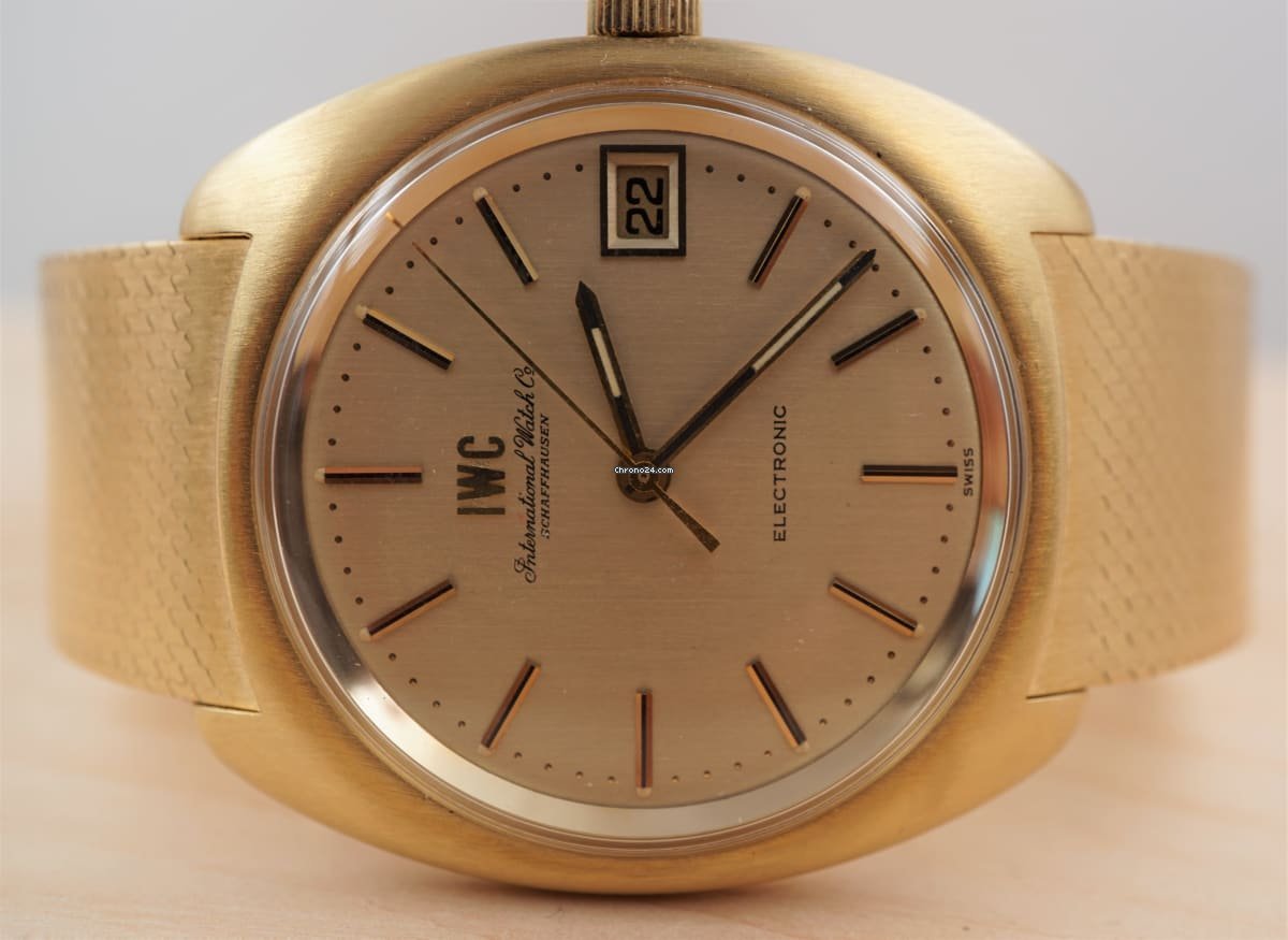 IWC Mens watch Unisex Quartz Yellow gold 9601