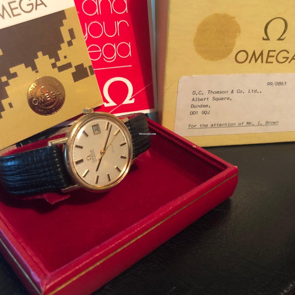 Omega De Ville Mens watch Unisex Automatic Yellow gold 166.5161