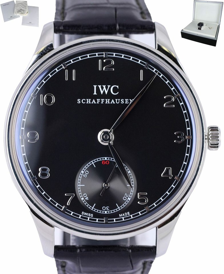 IWC Portuguese Hand-Wound Mens watch Unisex Manual winding Steel IW545407