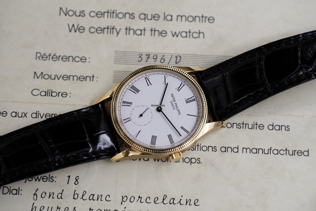 Patek Philippe Calatrava Mens watch Unisex Manual winding Yellow gold 3796D