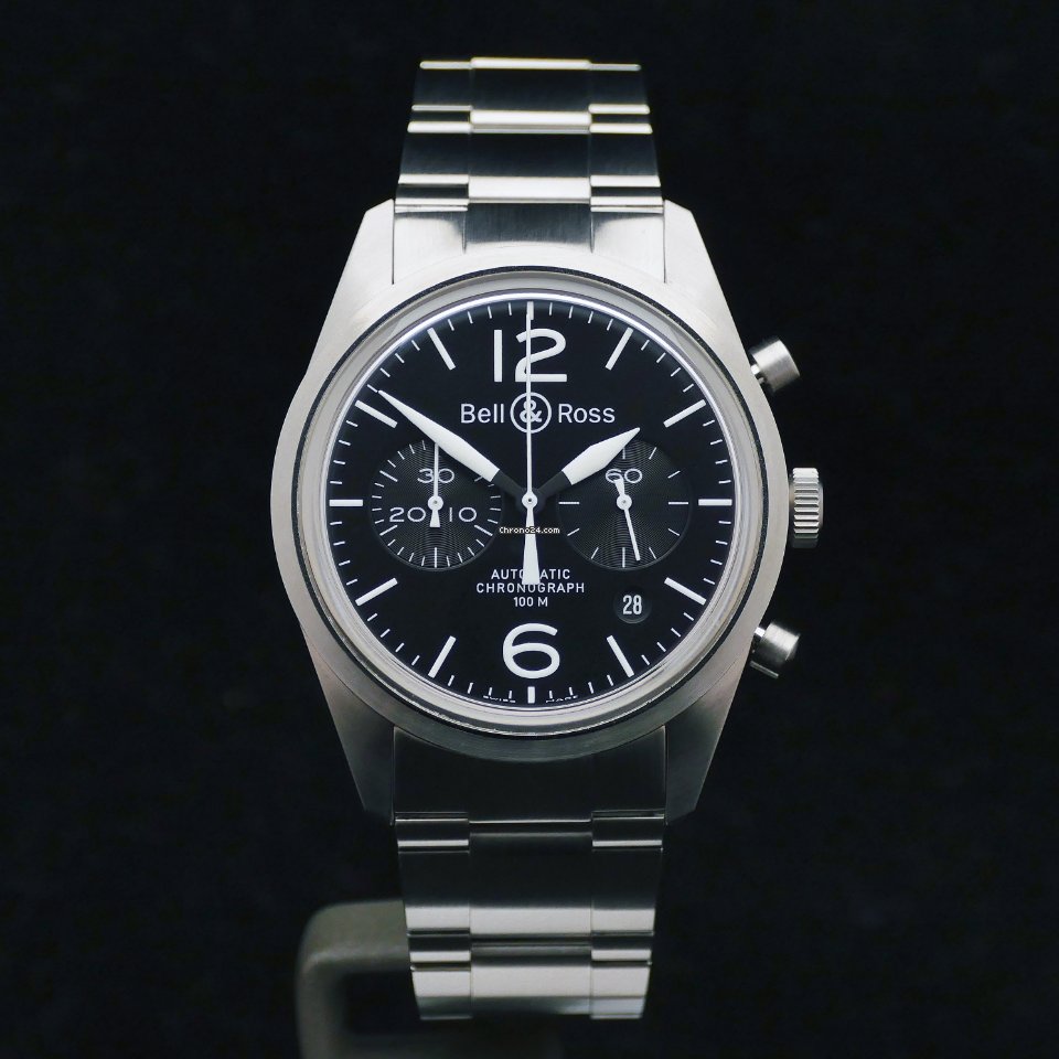 Bell & Ross BR V1 Mens watch Unisex Automatic Steel BRV126-BL-ST SCA