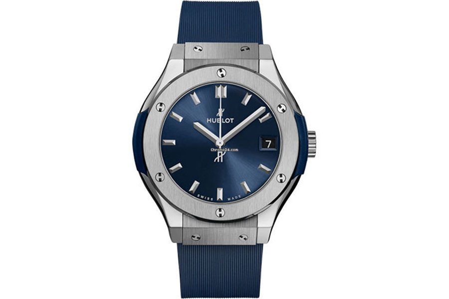 Hublot Classic Fusion Blue Mens watch Unisex Automatic Titanium 581.NX.7170.RX