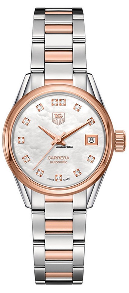 TAG Heuer Carrera Lady Womens watch Automatic Steel WAR2452.BD0772