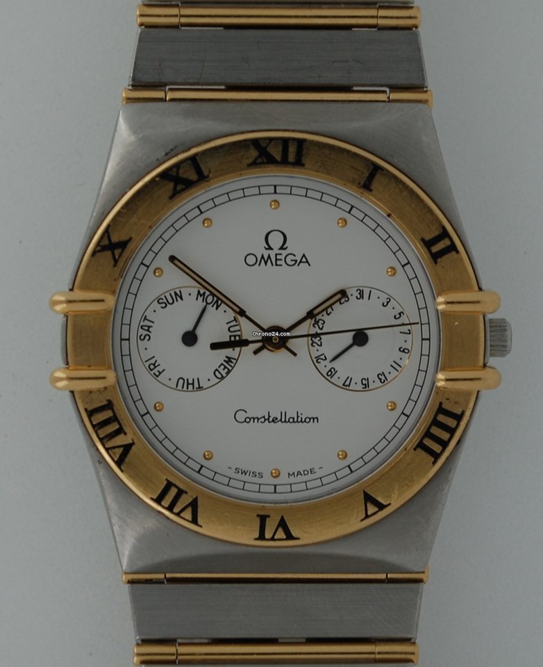 Omega Constellation Day-Date Mens watch Unisex Quartz Gold Steel 396.1069