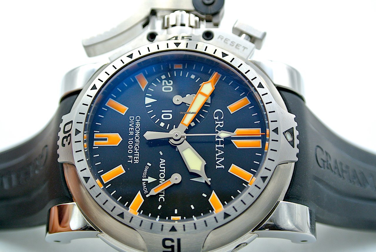 Graham Chronofighter Oversize Mens watch Unisex Automatic Steel 2OVES.B02B.K10B