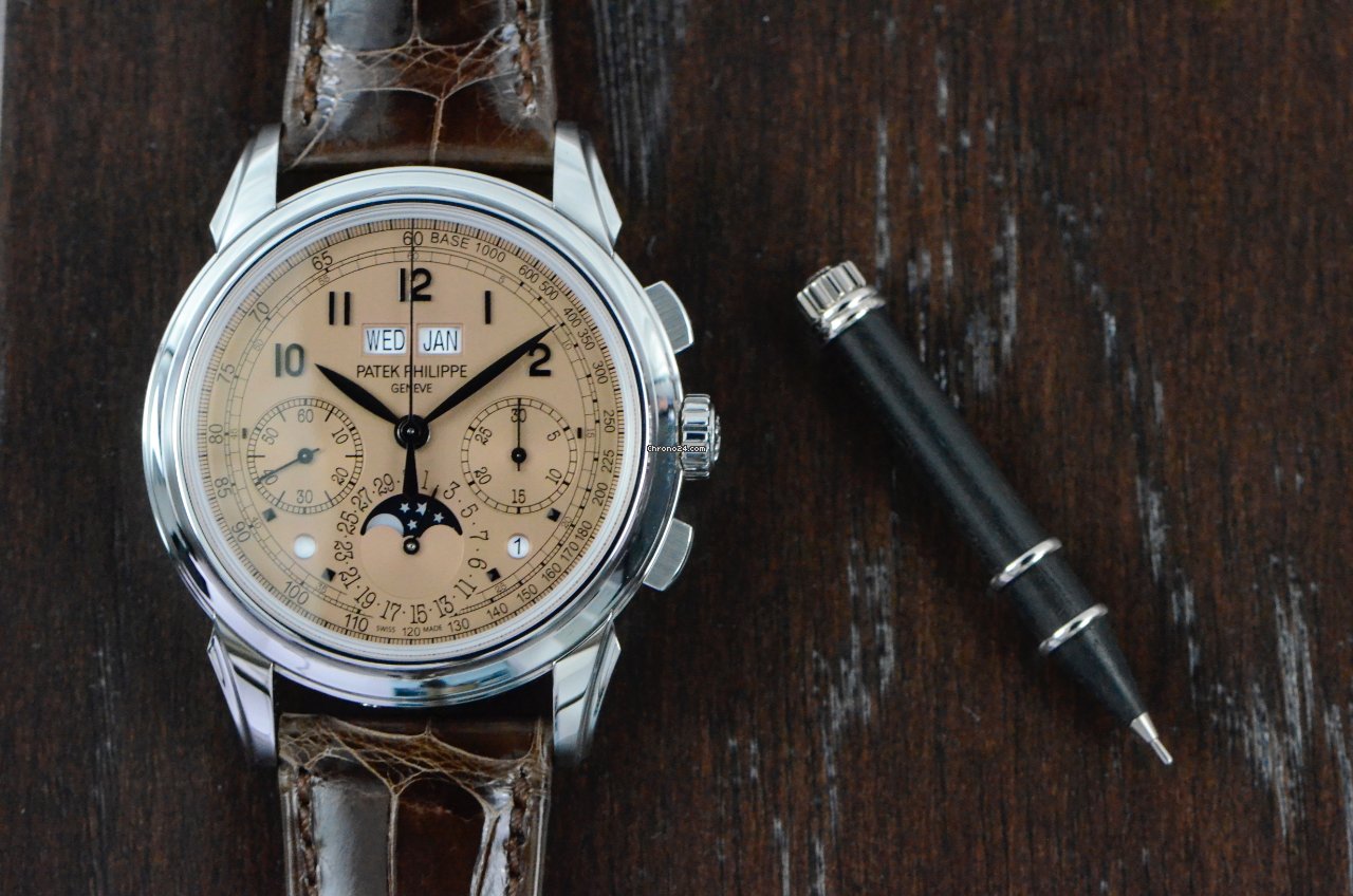 Patek Philippe Perpetual Calendar Chronograph Mens watch Unisex Manual winding Platinum 5270P-001