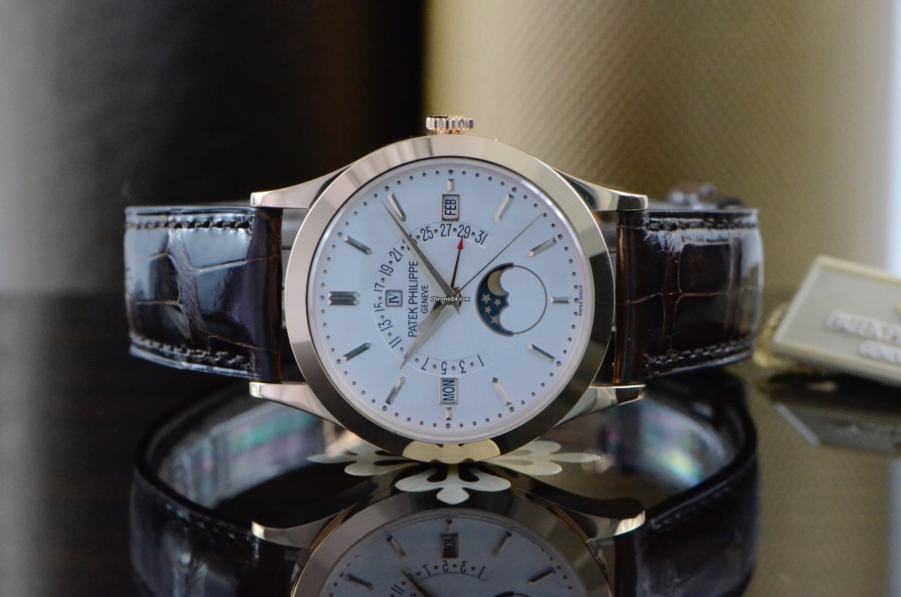 Patek Philippe Perpetual Calendar Mens watch Unisex Automatic Rose gold 5496R-001