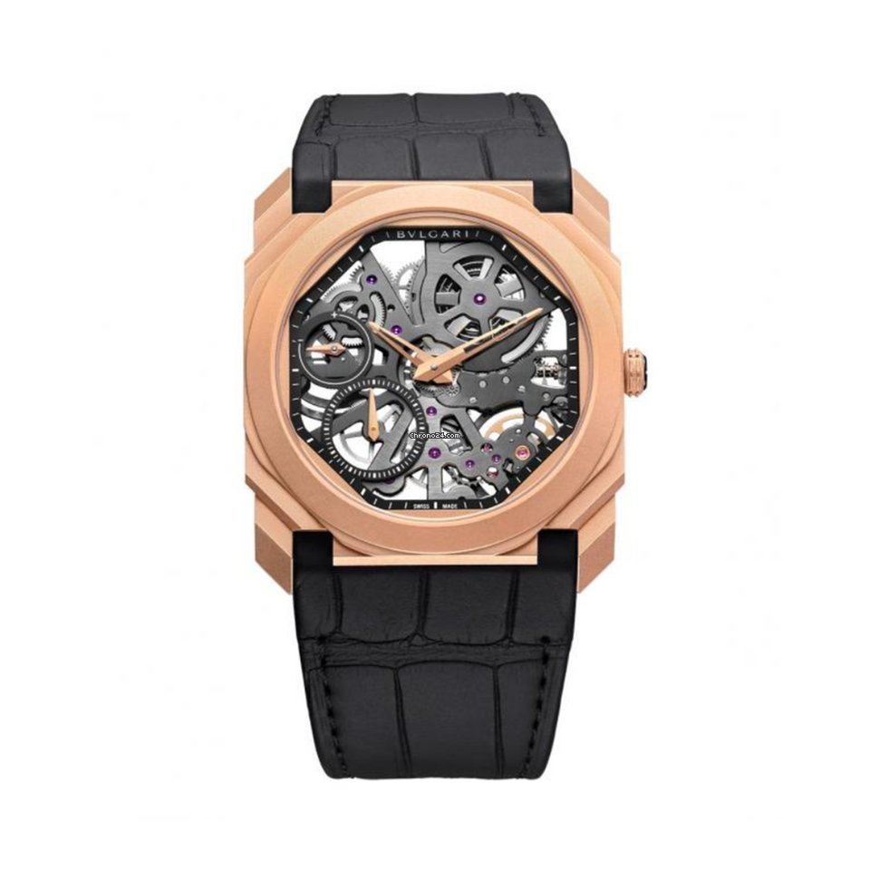 Bulgari Octo Mens watch Unisex Manual winding Rose gold 102946