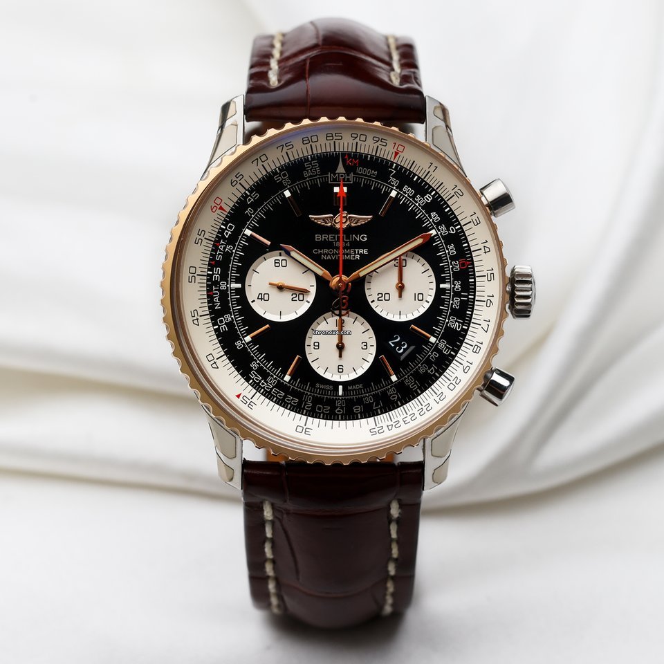 Breitling Navitimer 01 (46 MM) Mens watch Unisex Automatic Gold Steel UB012721 BE18