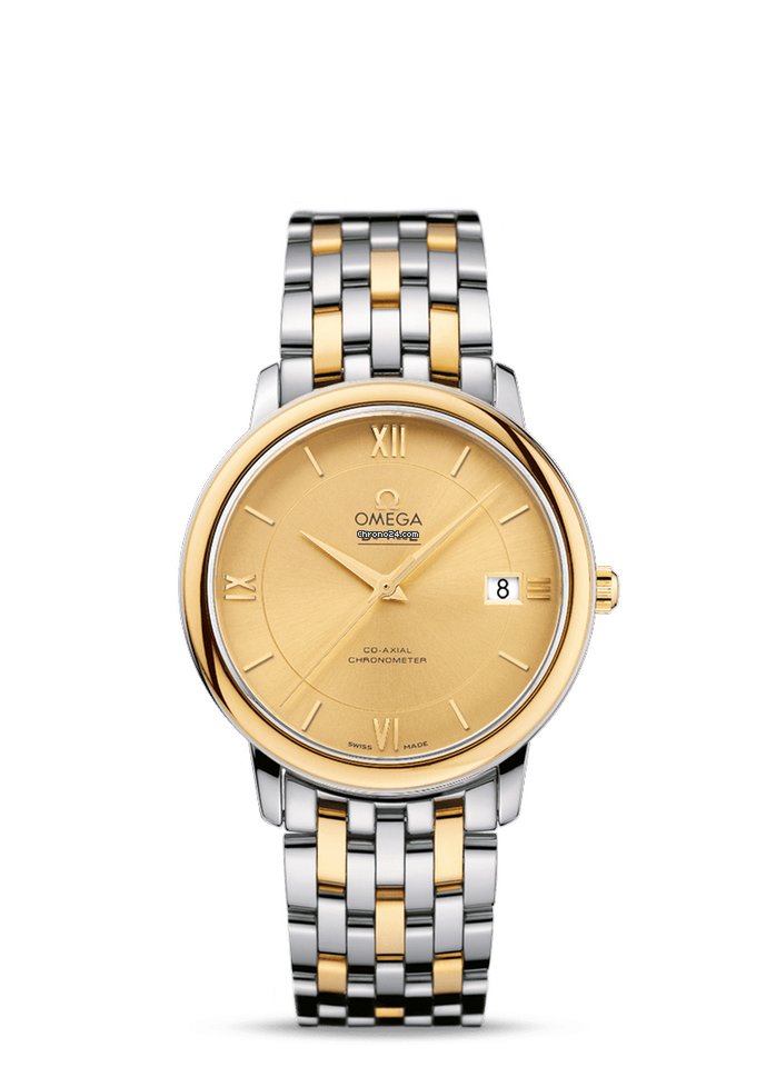 Omega De Ville Prestige Mens watch Unisex Automatic Gold Steel 424.20.37.20.08.001