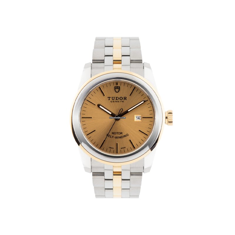 Tudor Glamour Date Womens watch Automatic Gold Steel M53003-0006