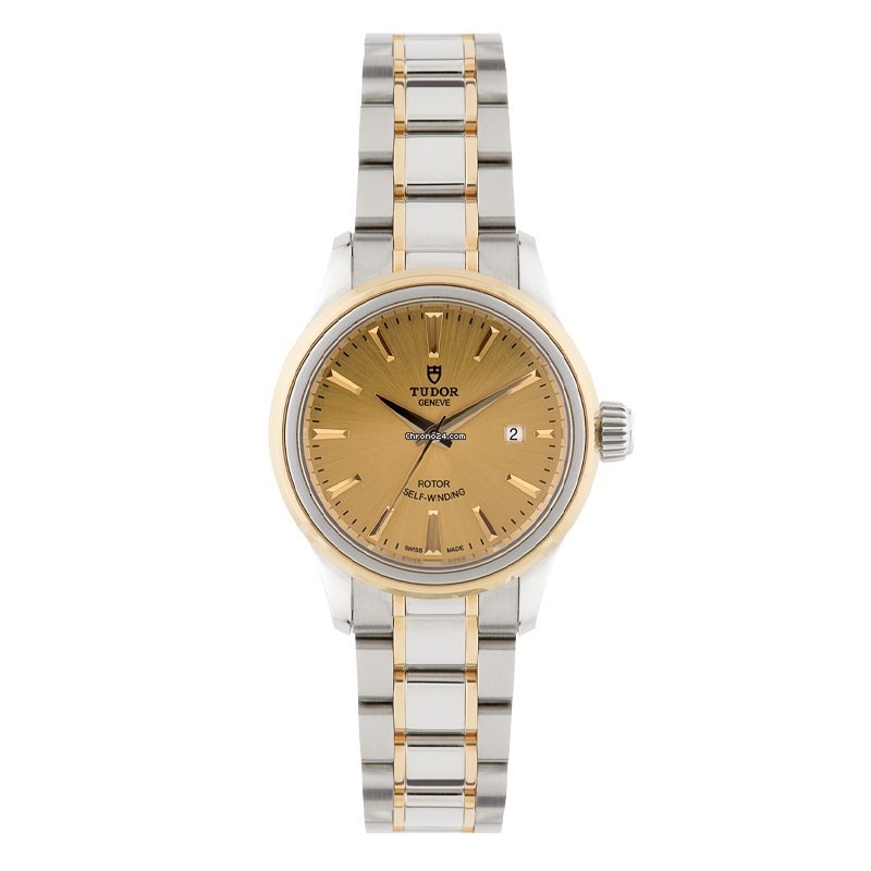 Tudor Style Womens watch Automatic Gold Steel 12103