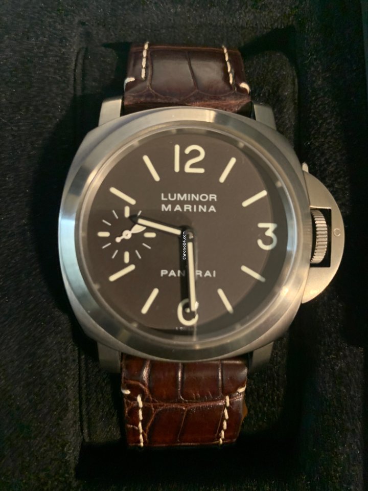Panerai Luminor Marina Mens watch Unisex Manual winding Titanium PAM 00118