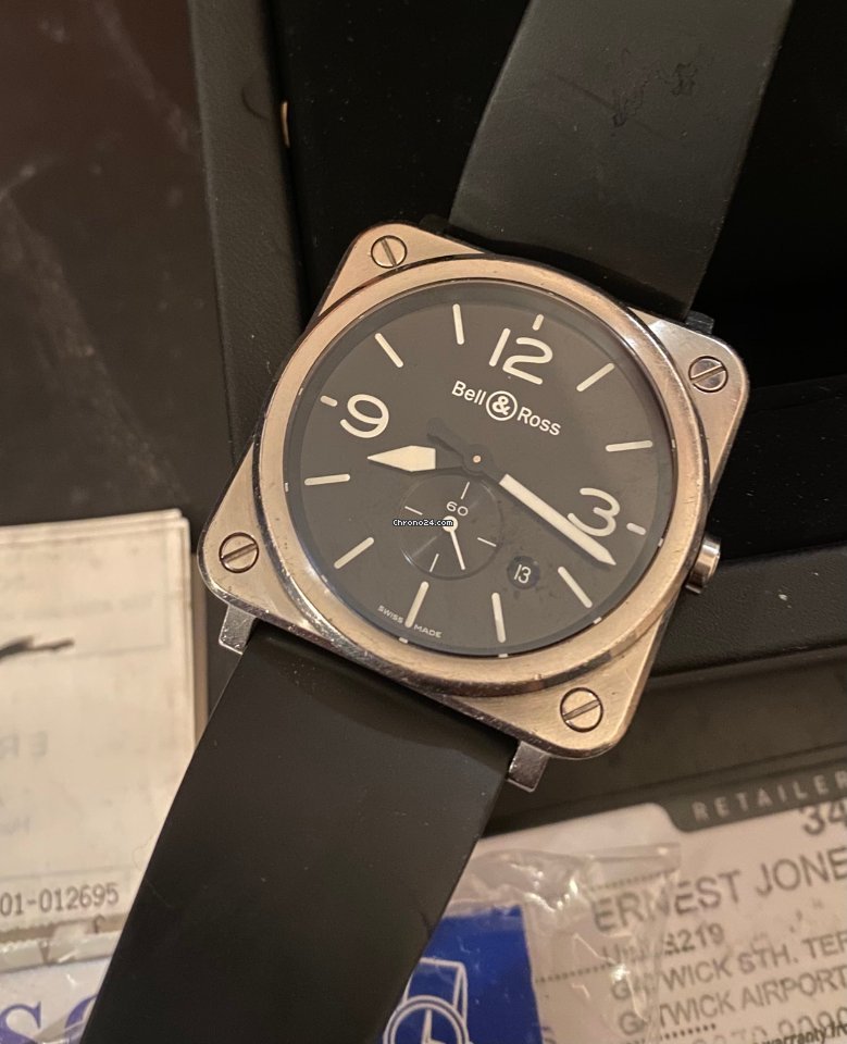 Bell & Ross BR S Mens watch Unisex Quartz Steel BRS-64-S