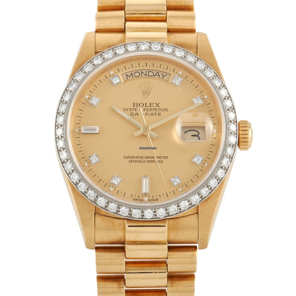 Rolex Day-Date 36 Mens watch Unisex Yellow gold Automatic 18048
