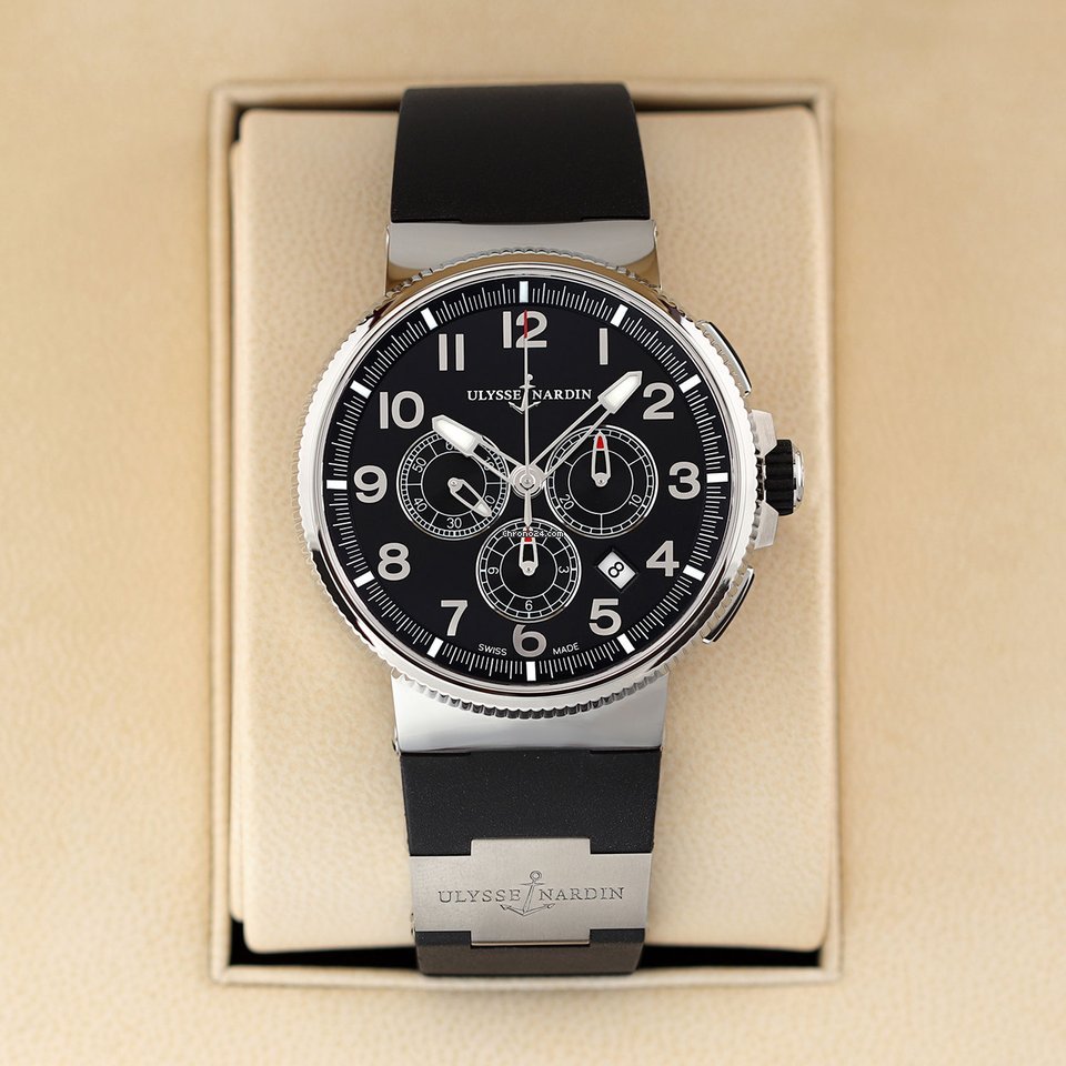 Ulysse Nardin Marine Chronograph Mens watch Unisex Automatic Steel 1503-150-3 62