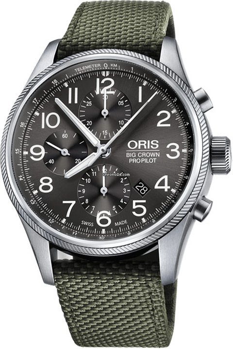 Oris Big Crown ProPilot Chronograph Mens watch Unisex Automatic Steel 01 774 7699 4063-07 5 22 14FC