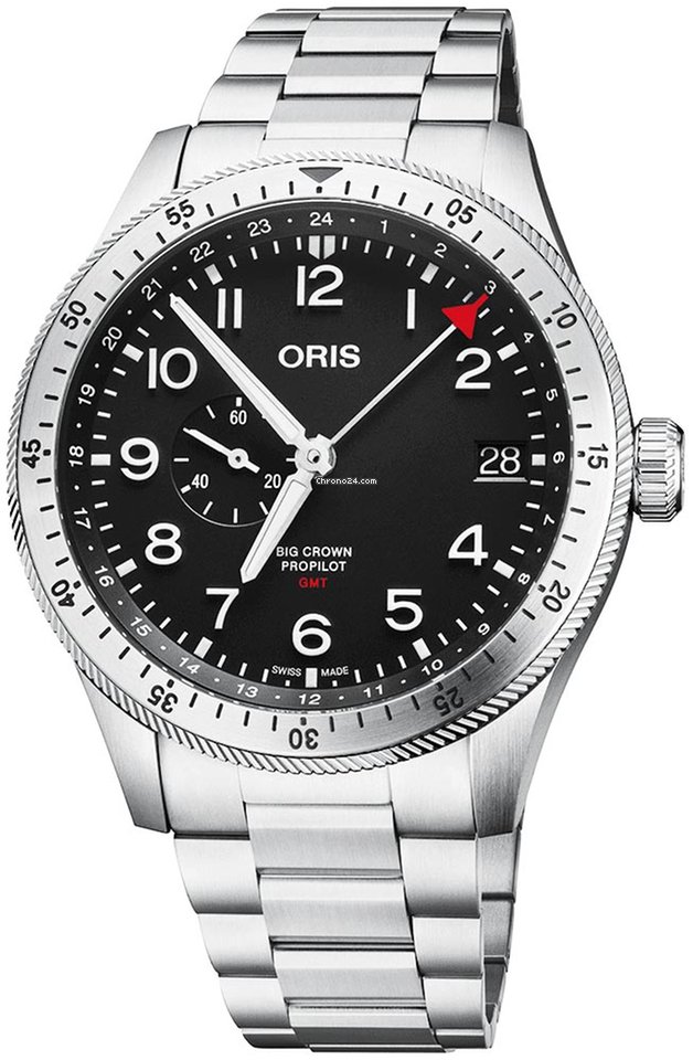 Oris Big Crown ProPilot GMT Mens watch Unisex Automatic Steel 01 748 7756 4064-07 8 22 08