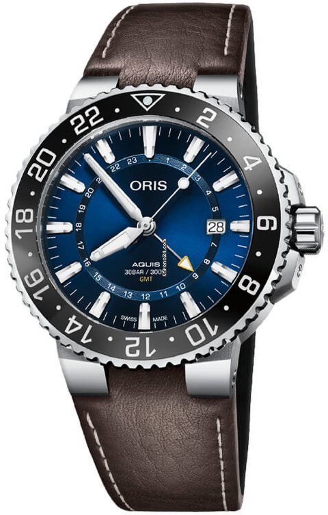 Oris Aquis GMT Date Mens watch Unisex Automatic Steel 01 798 7754 4135-07 5 24 10EB