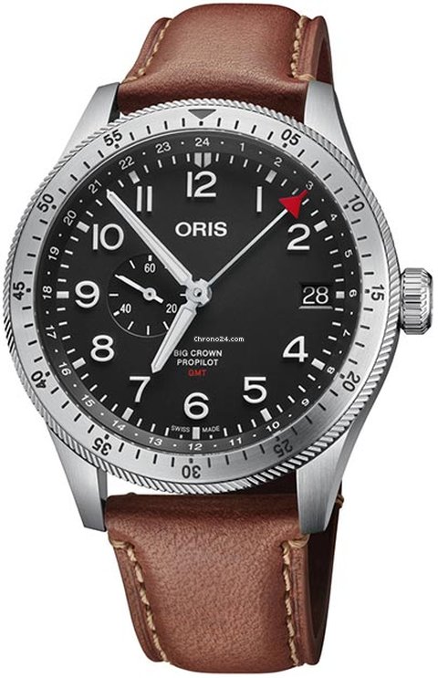Oris Big Crown ProPilot GMT Mens watch Unisex Automatic Steel 01 748 7756 4064-07 5 22 07LC