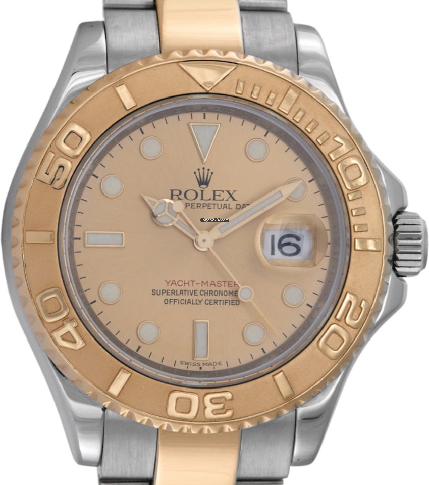 Rolex Yacht-Master 40 Mens watch Unisex Gold Steel Automatic 16623