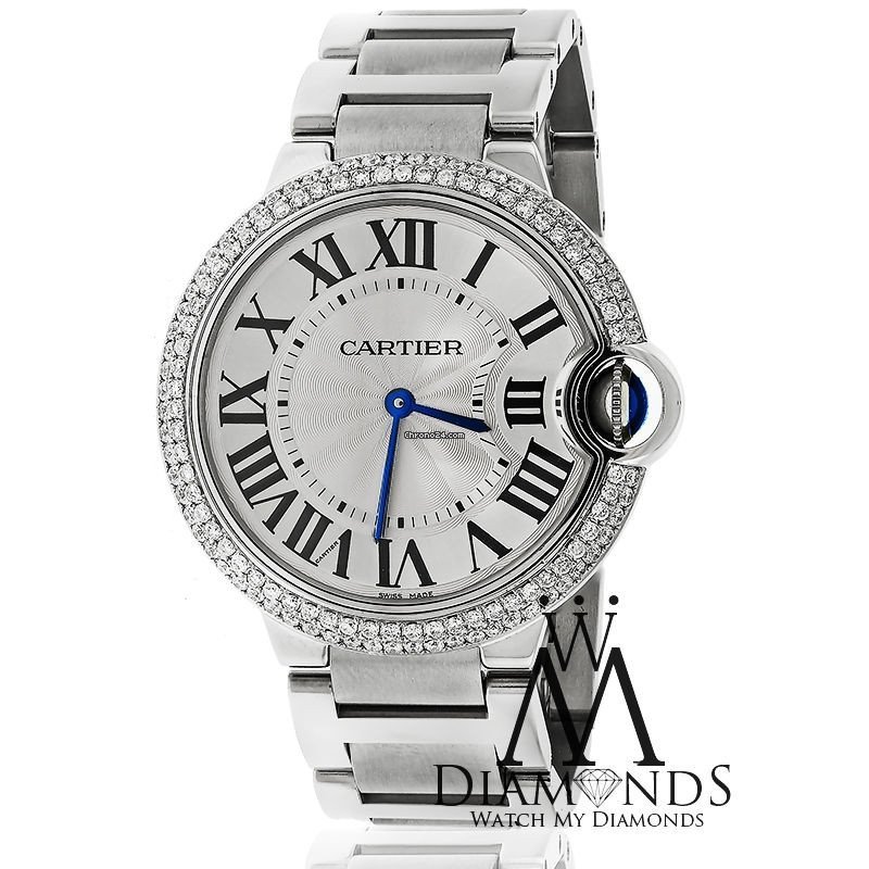 Cartier Ballon Bleu 36mm Mens watch Unisex Automatic Steel W69011Z4