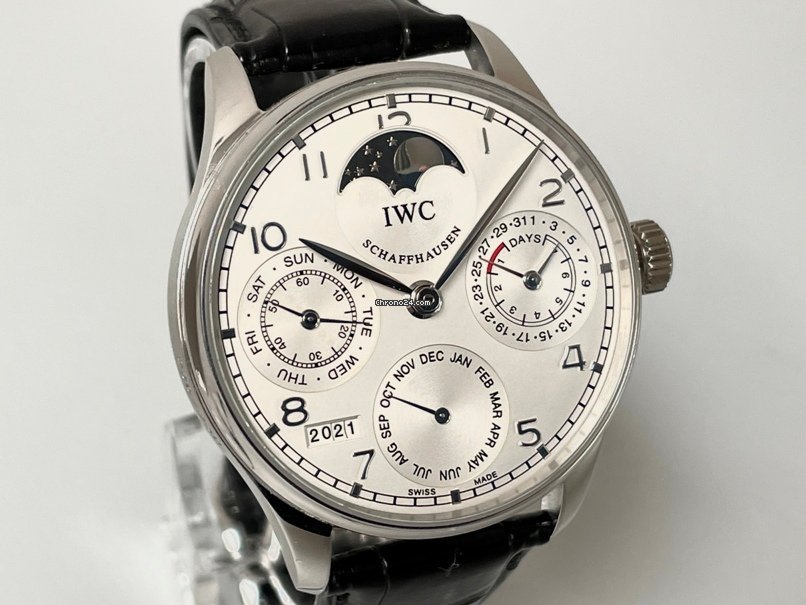 IWC Portuguese Perpetual Calendar Mens watch Unisex Automatic Platinum IW5022-19