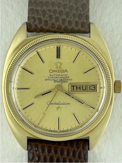 Omega Constellation Day-Date Mens watch Unisex Automatic Gold Steel CD 168-029