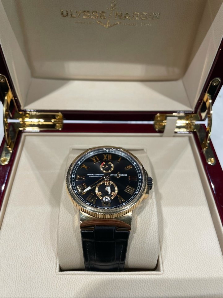 Ulysse Nardin Marine Chronometer Manufacture Mens watch Unisex Automatic Rose gold 1186-122