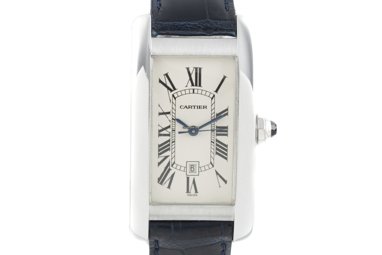Cartier Tank Americaine Mens watch Unisex Automatic White gold 1726