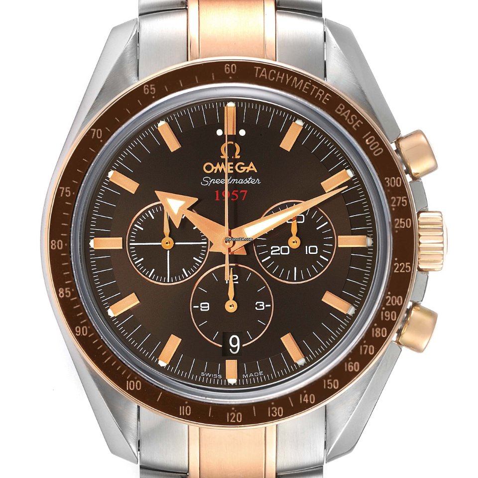 Omega Speedmaster Broad Arrow Mens watch Unisex Automatic Gold Steel 321.90.42.50.13.001