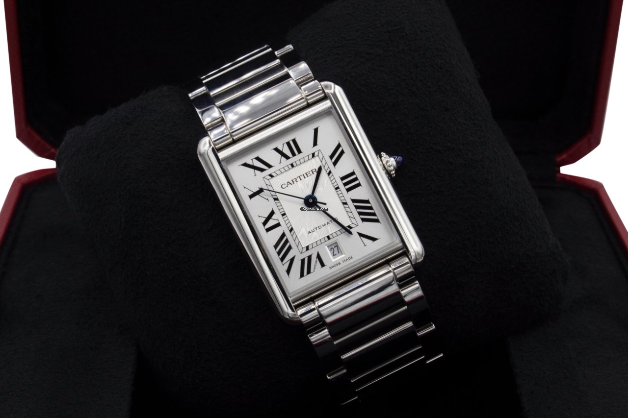 Cartier Tank Mens watch Unisex Automatic Steel WSTA0053