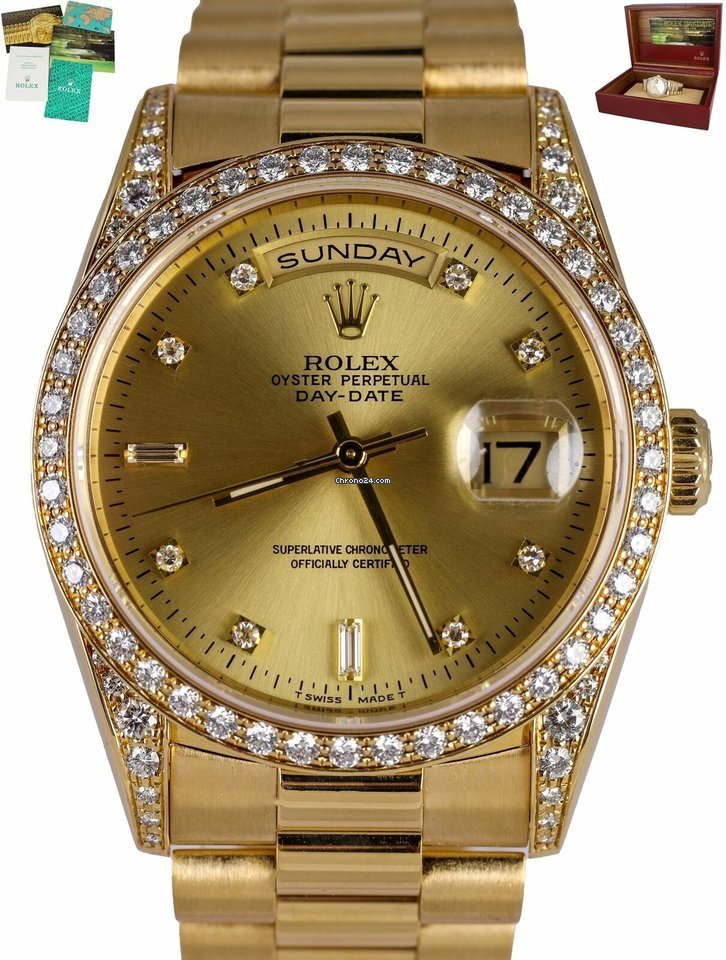Rolex Day-Date 36 Mens watch Unisex Yellow gold Automatic 18388