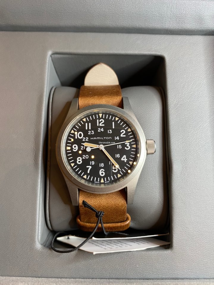 Hamilton Khaki Field Mens watch Unisex Manual winding Steel H69429931