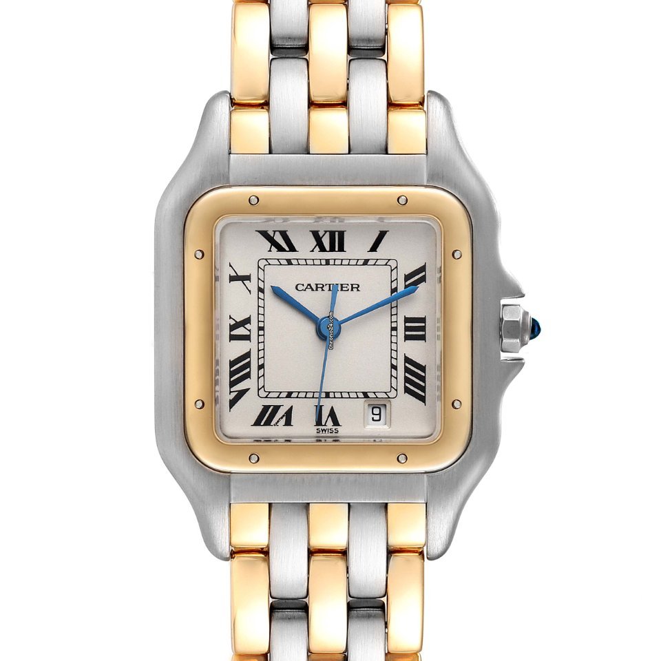 Cartier Panthere Mens watch Unisex Quartz Gold Steel W25028B8