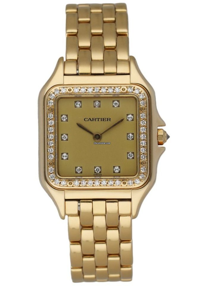 Cartier Panthere Mens watch Unisex Quartz Yellow gold 883969
