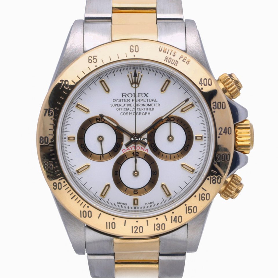 Rolex Daytona Mens watch Unisex Gold Steel Automatic 16523