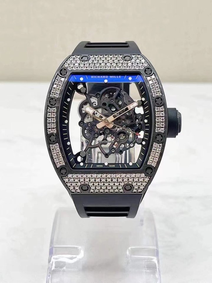 Richard Mille RM 055 Mens watch Unisex Automatic Carbon RM 055 Bubba Watson Ntpt Dark Legend