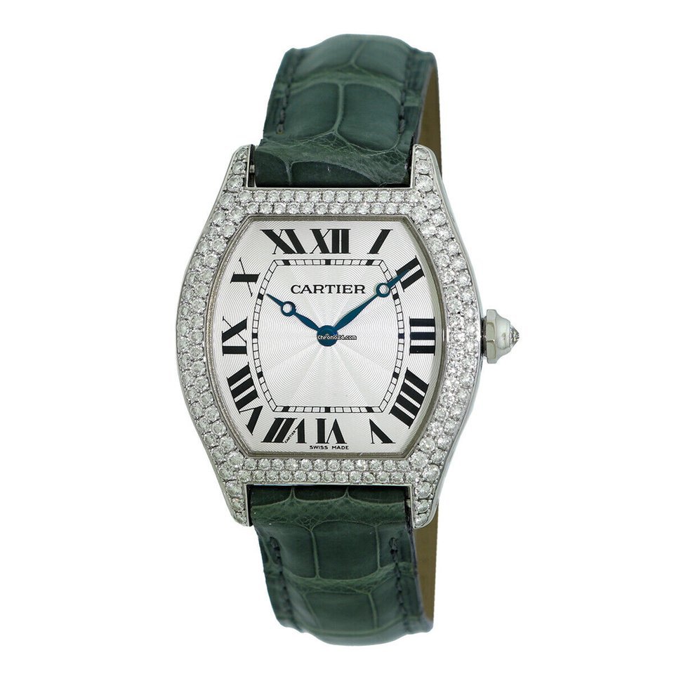 Cartier Tortue Mens watch Unisex Automatic White gold 2497