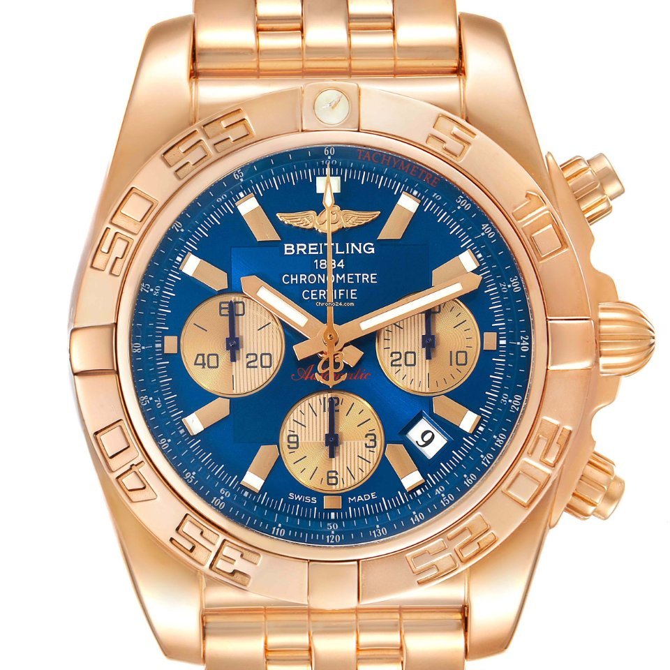 Breitling Chronomat Evolution Mens watch Unisex Automatic Rose gold HB0110