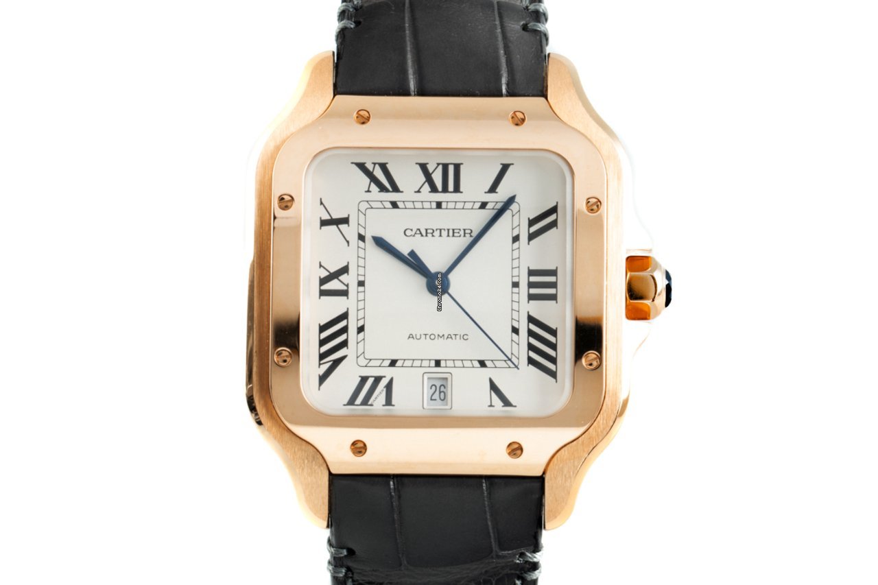 Cartier Santos Mens watch Unisex Automatic Red gold WGSA0011