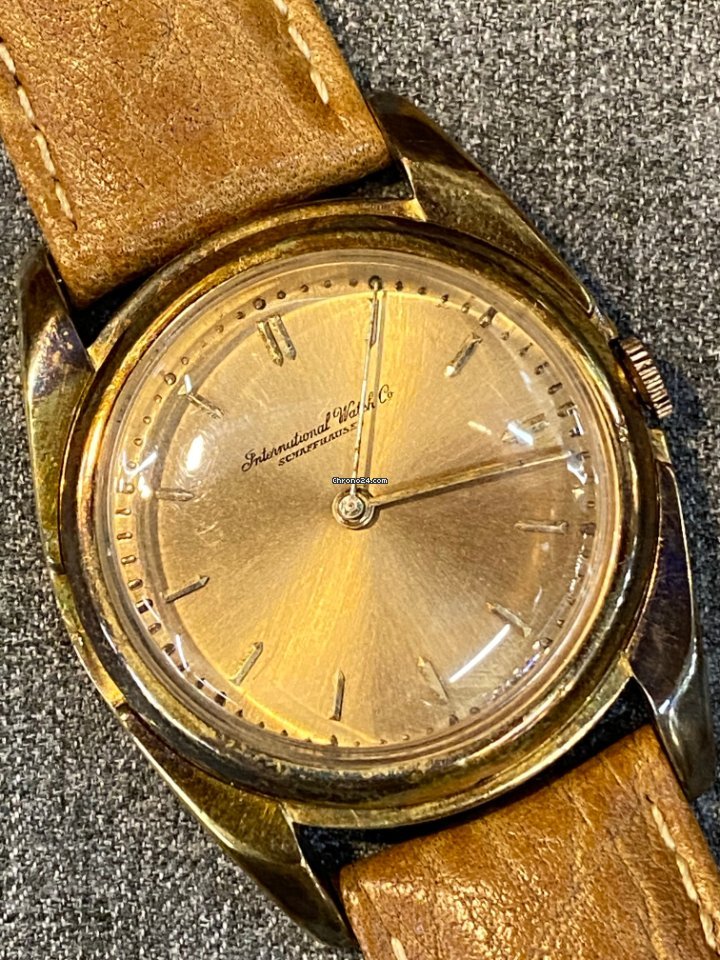 IWC Mens watch Unisex Manual winding Yellow gold 89