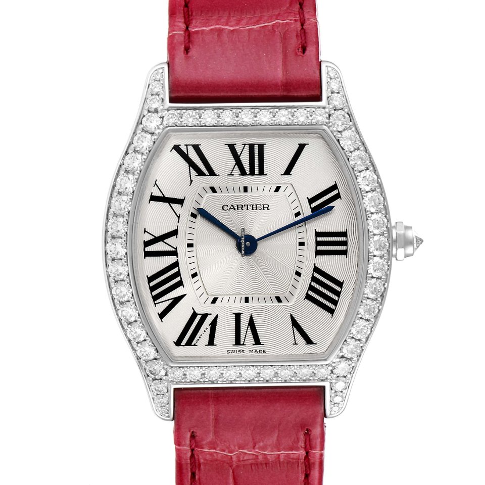 Cartier Tortue Womens watch Manual winding White gold WA501009