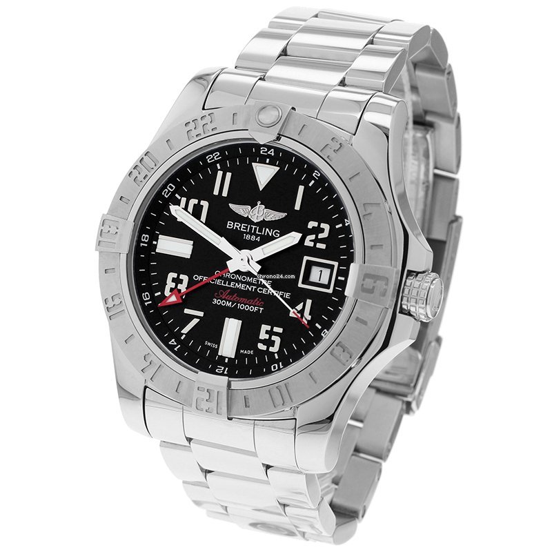 Breitling Avenger II GMT Mens watch Unisex Automatic Steel A32390111B2A1