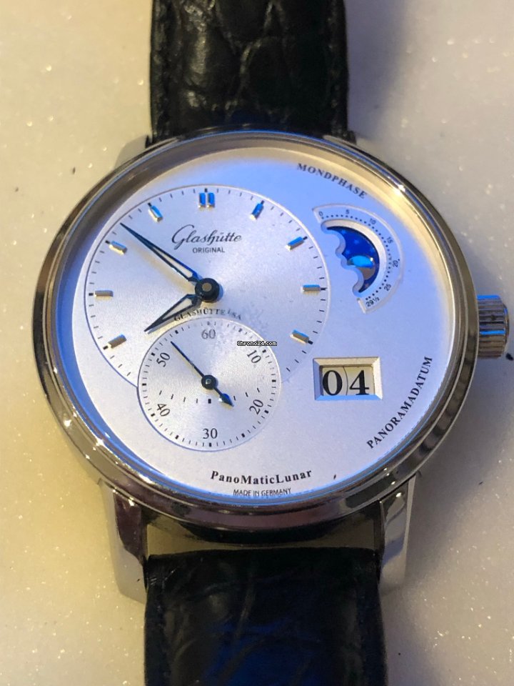 Glashtte Original PanoMaticLunar Mens watch Unisex Automatic Steel 1-90-02-42-32-05