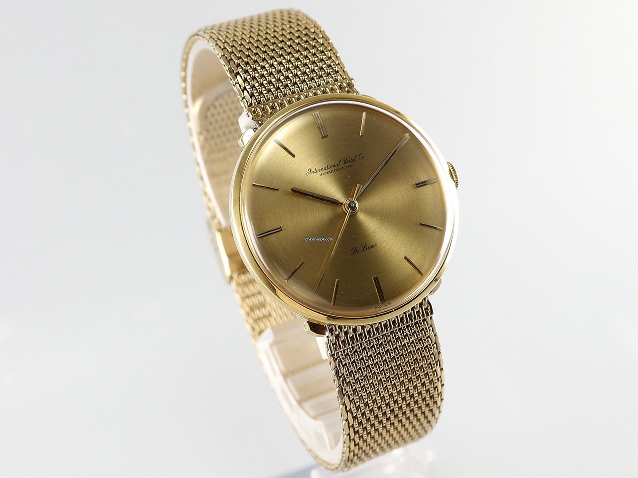 IWC Mens watch Unisex Manual winding Yellow gold 1210